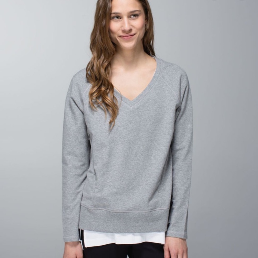 Lululemon After Asana pullover sz 10
